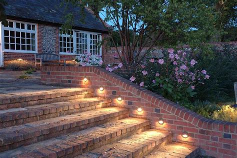 outdoor lights on brick